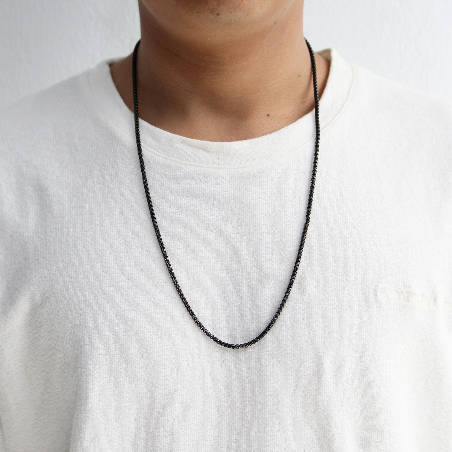 Box Chain (Black) 3 mm