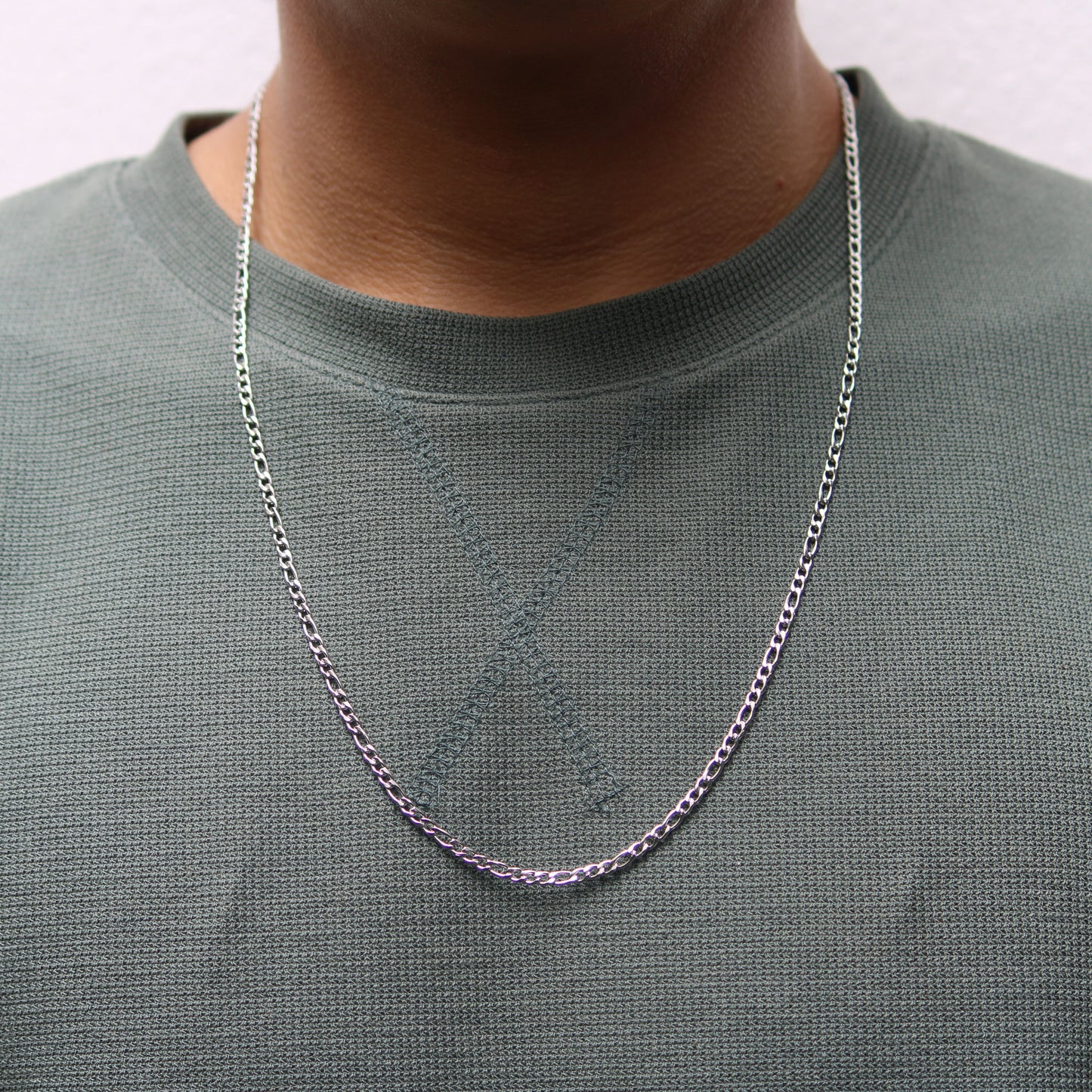 Figaro Chain (Silver) 3 mm
