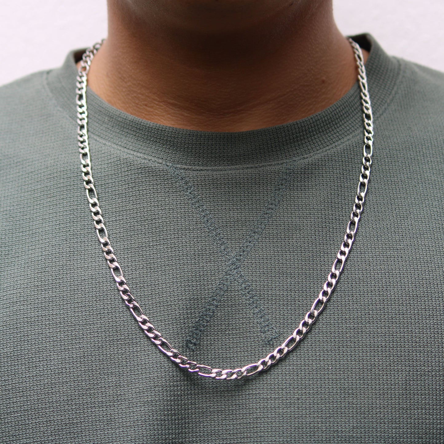 Figaro Chain (Silver) 5 mm