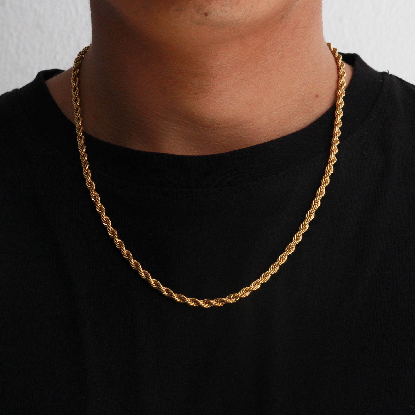 Rope Chain (Gold) 4 mm