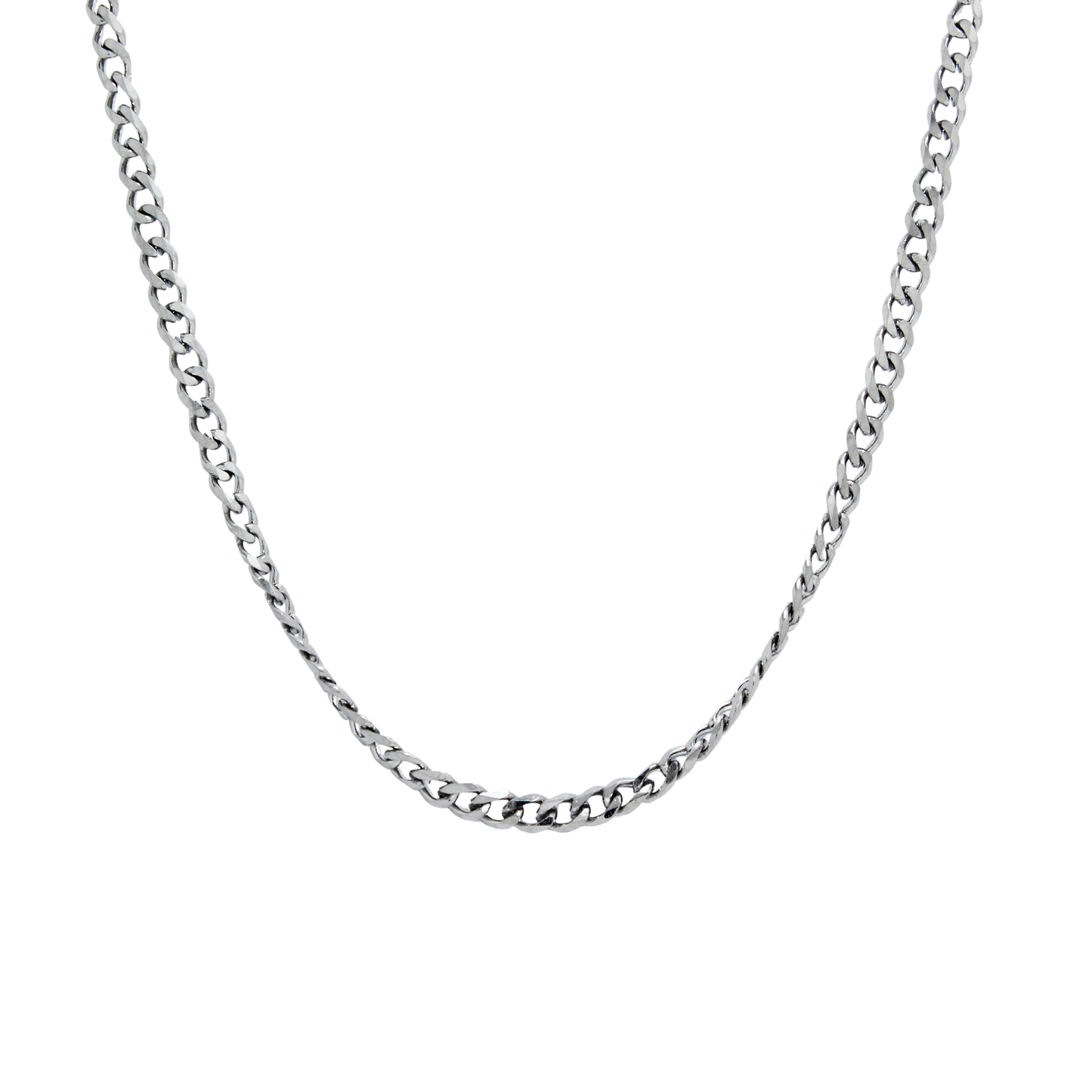 Cuban Chain (Silver) 3 mm