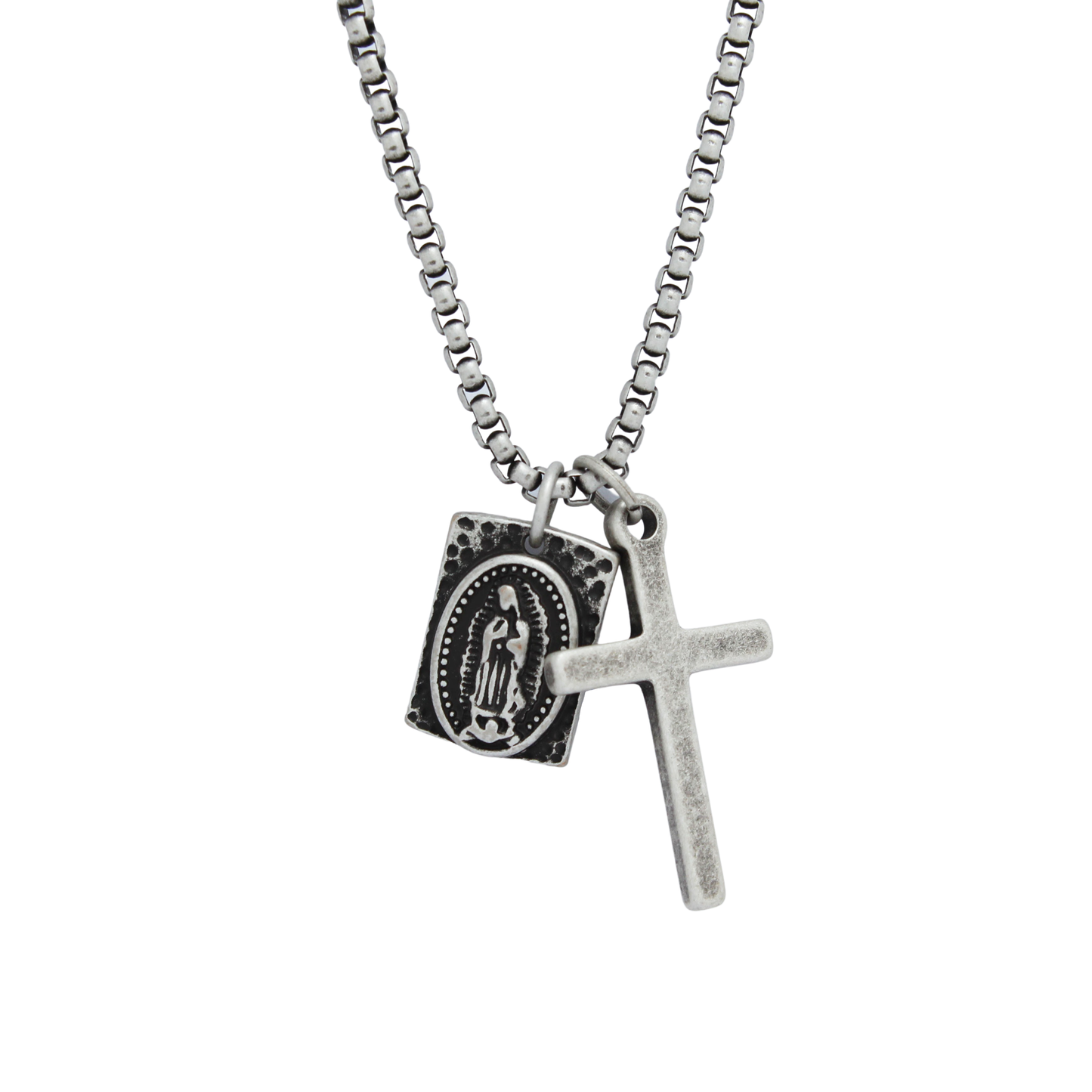 Holy Mary Silver Pendant