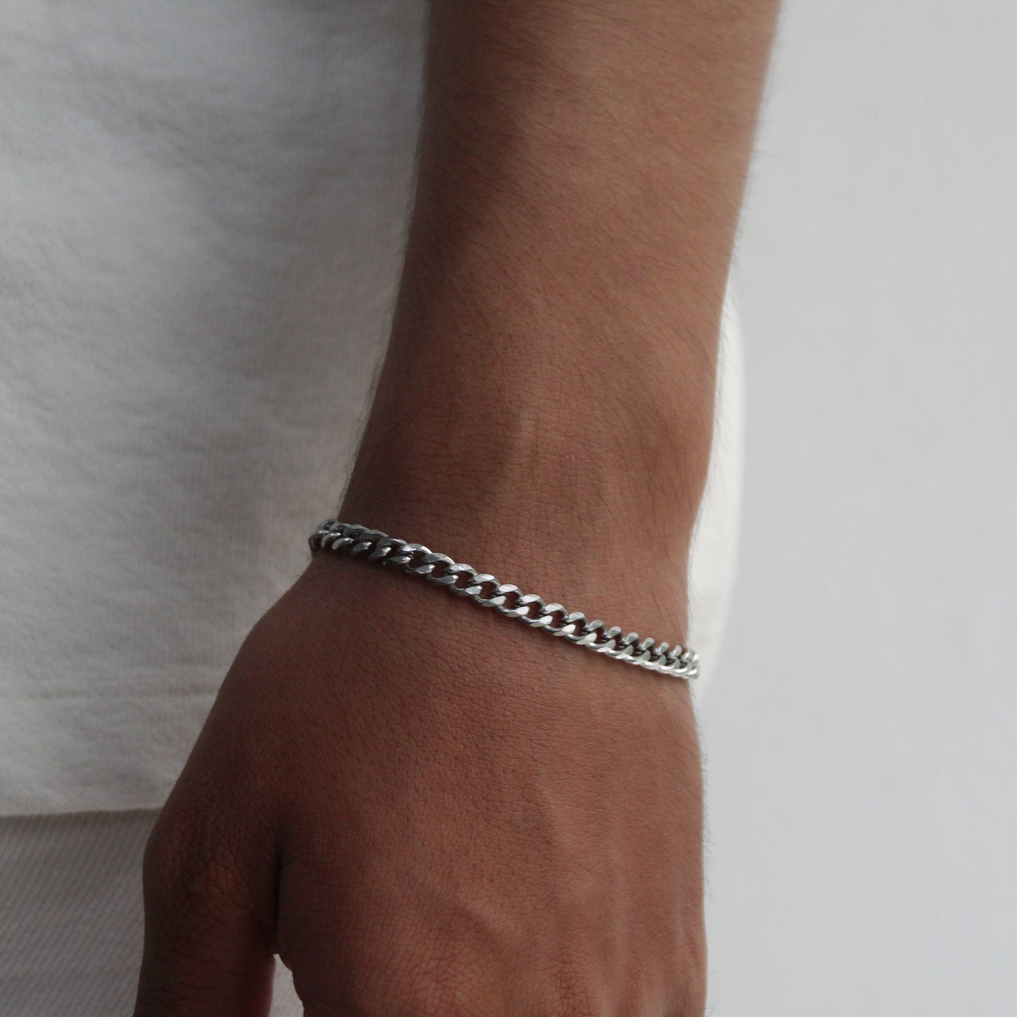 Cuban Bracelet (Silver) 5 mm