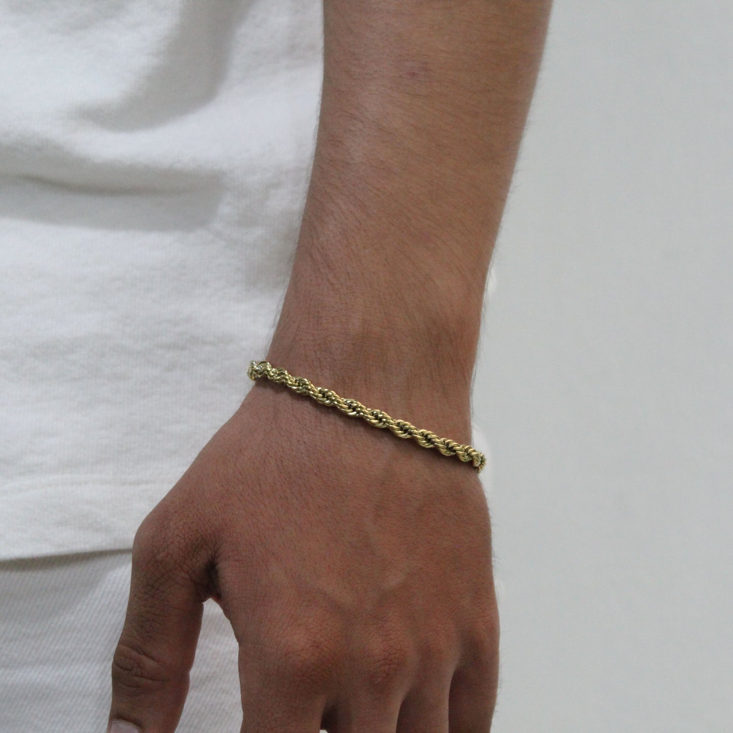 Rope Bracelet (Gold) 5 mm