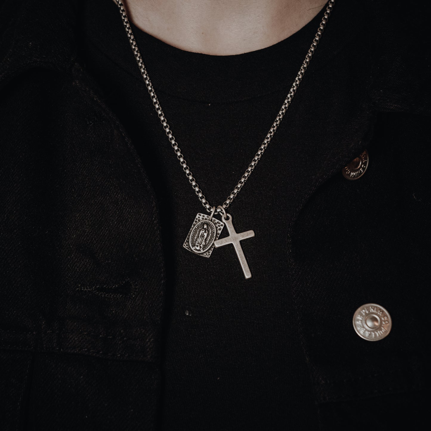 Holy Mary Silver Pendant
