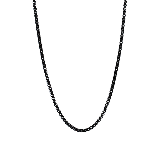 Box Chain (Black) 3 mm