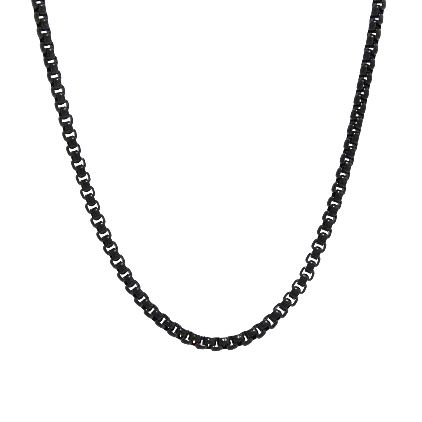 Box Chain (Black) 3 mm