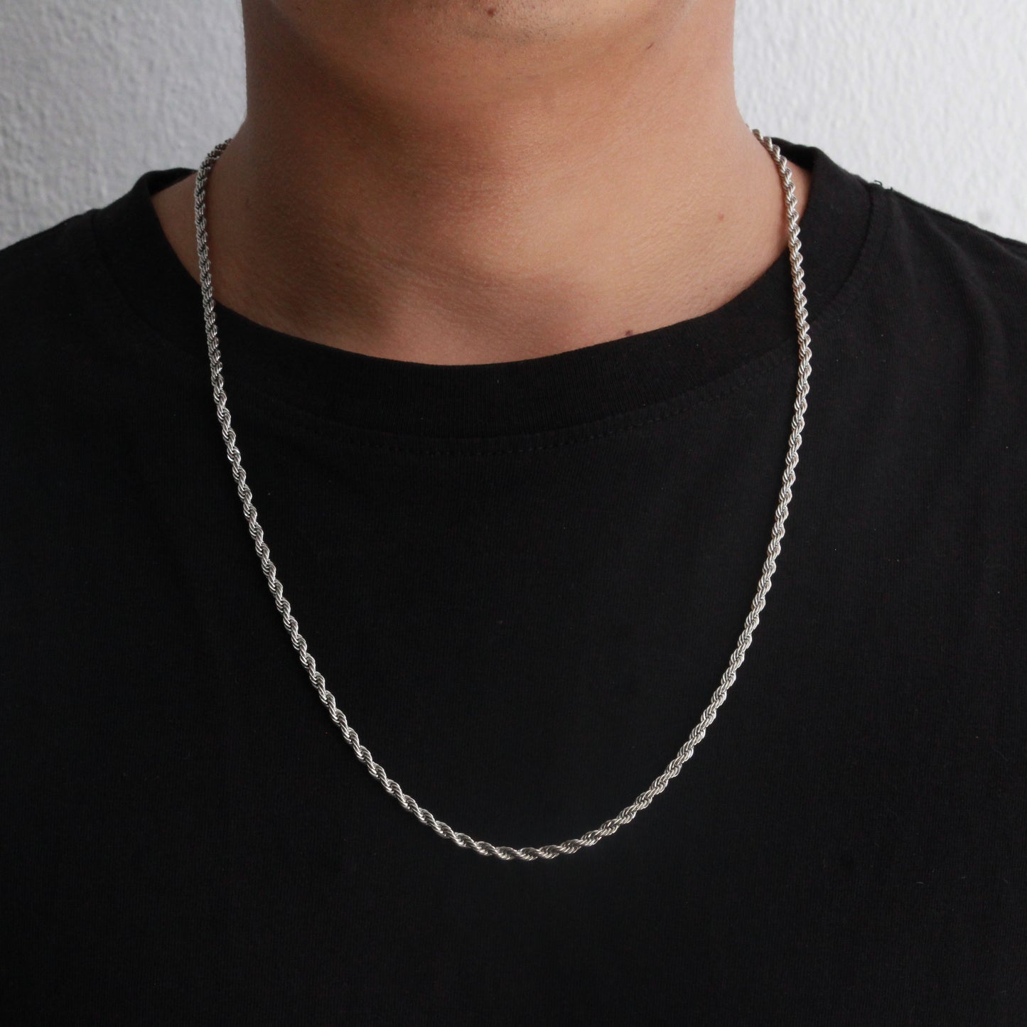 Rope Chain (Silver) 3 mm