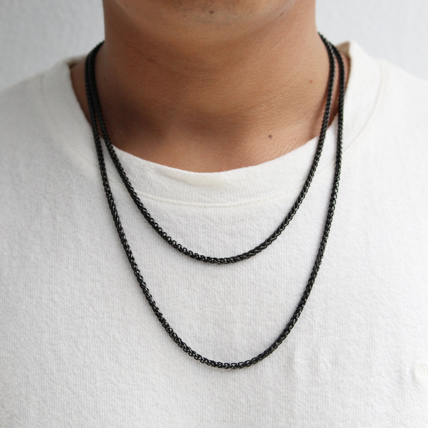 Wheat Chain (Black) 3 mm