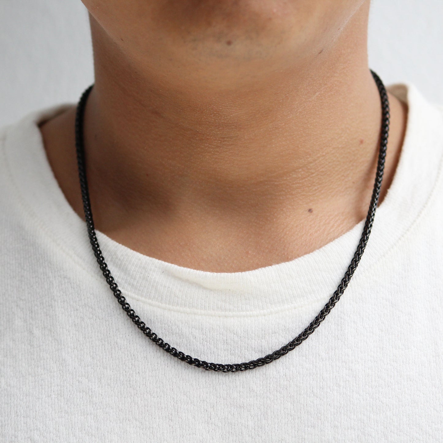 Wheat Chain (Black) 3 mm