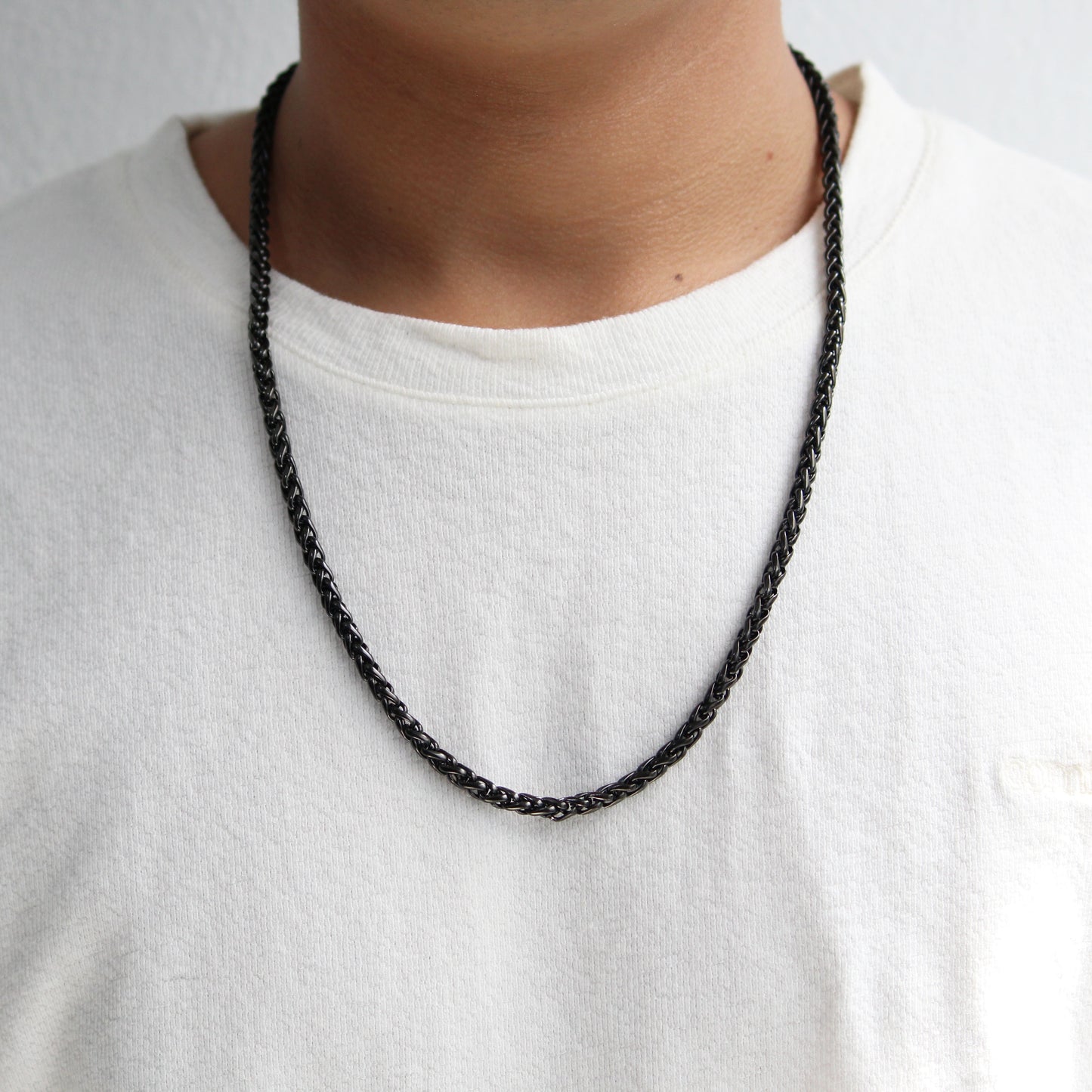 Wheat Chain (Black) 5 mm