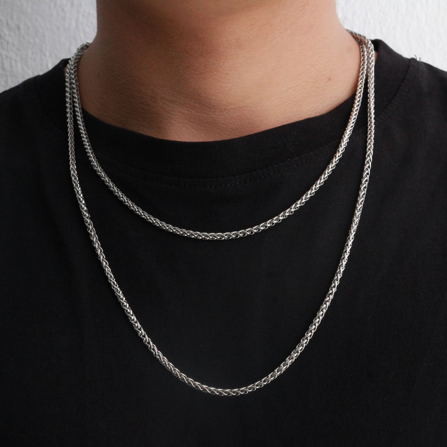 Wheat Chain (Silver) 3 mm