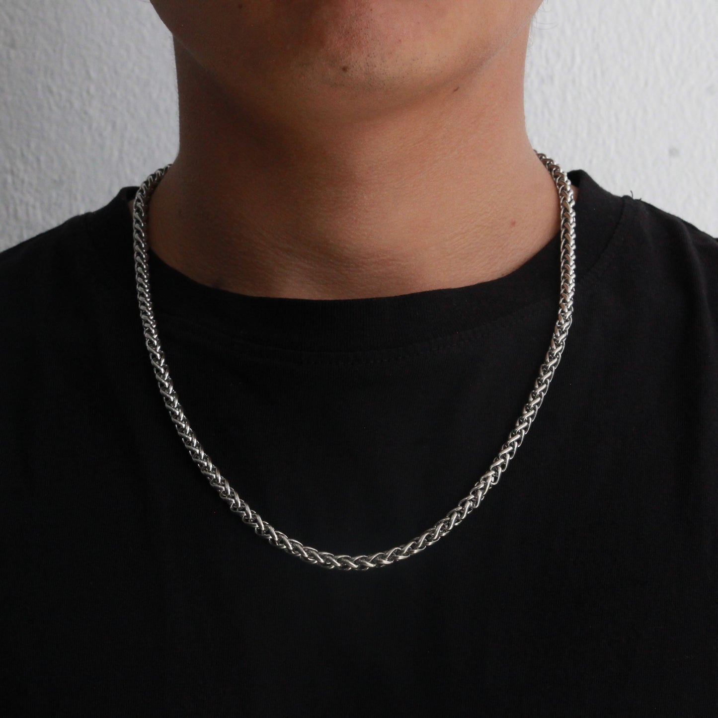 Wheat Chain (Silver) 5 mm