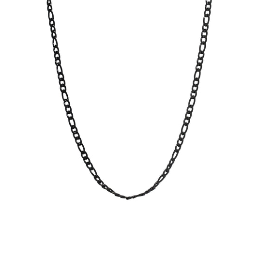 Figaro Chain (Black) 3 mm