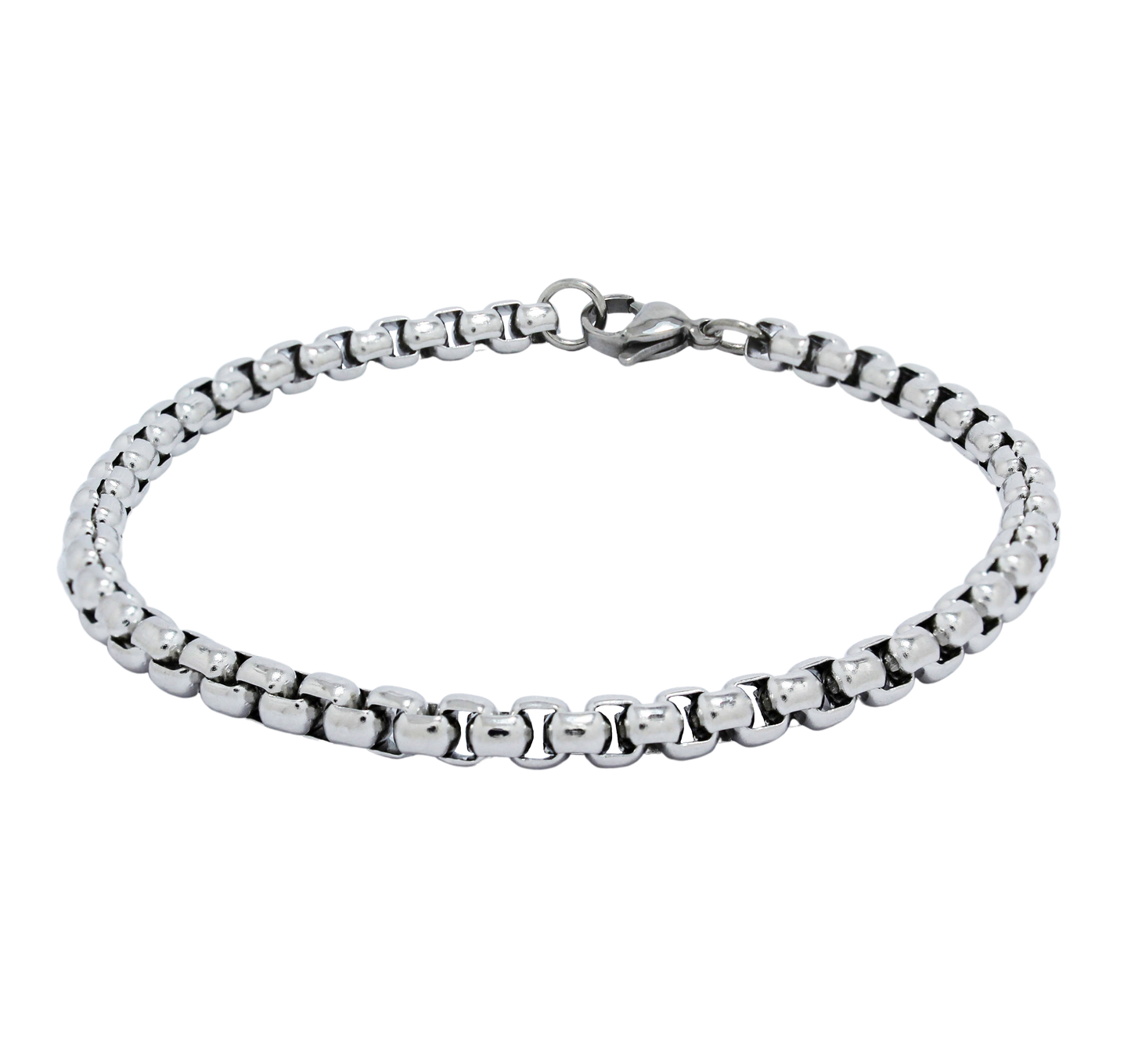 Box Bracelet (Silver) 5 mm