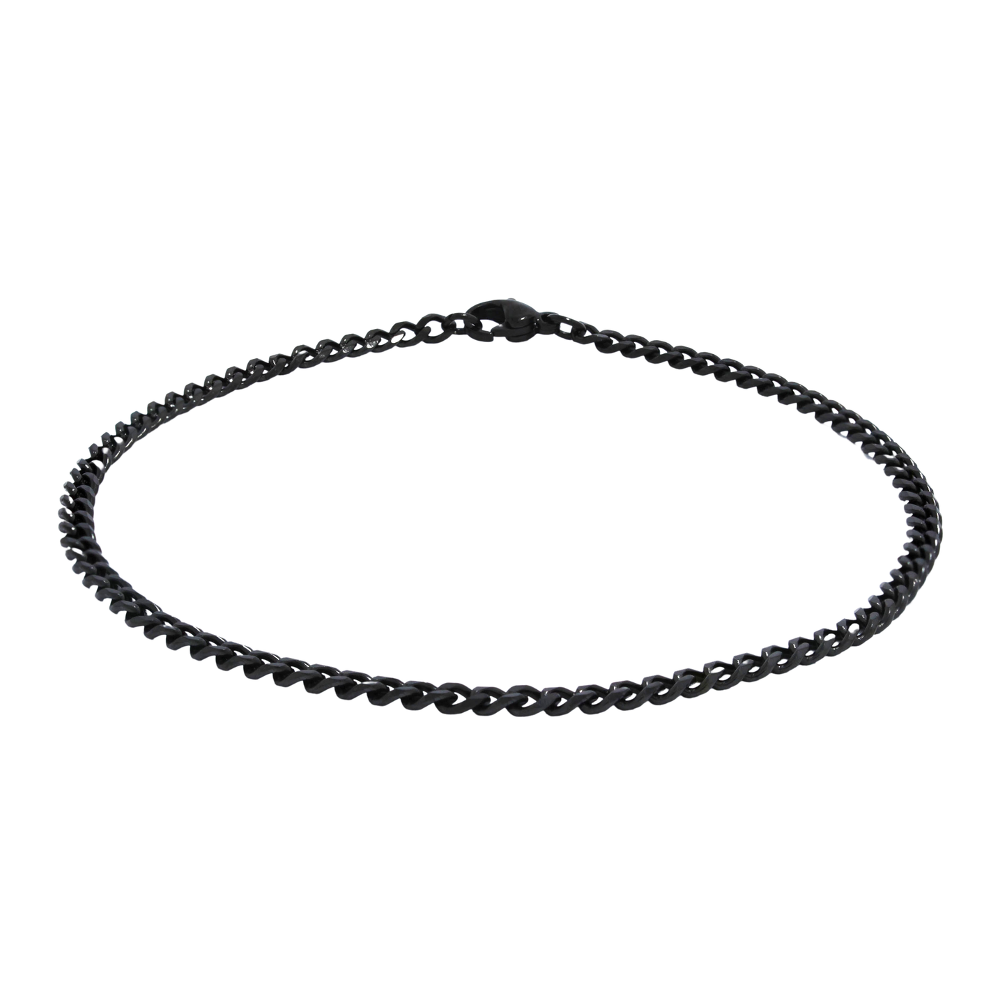 Cuban Bracelet (Black) 3 mm