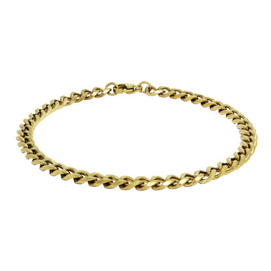 Cuban Bracelet (Gold) 5 mm