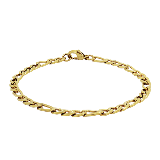 Figaro Bracelet (Gold) 5 mm