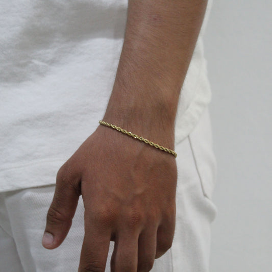 Rope Bracelet (Gold) 3 mm