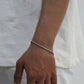 Rope Bracelet (Silver) 3 mm