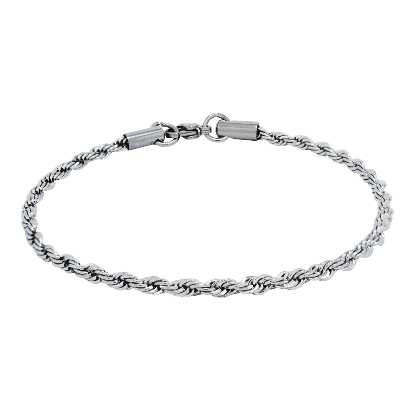 Rope Bracelet (Silver) 3 mm