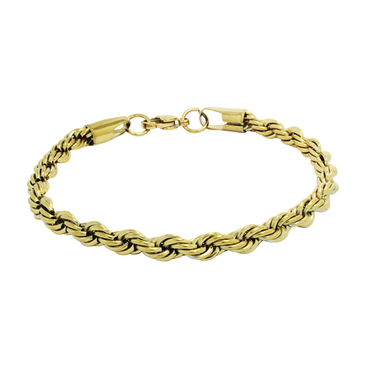 Rope Bracelet (Gold) 5 mm