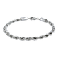 Rope Bracelet (Silver) 5 mm