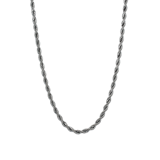 Rope Chain (Silver) 4 mm