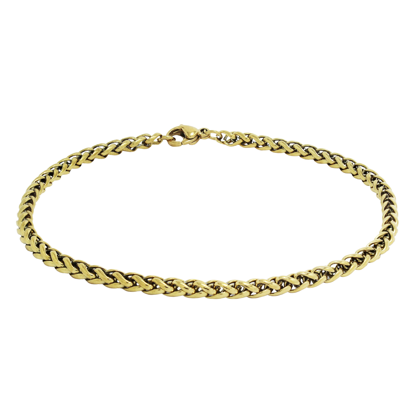 Wheat Bracelet (Gold) 3 mm