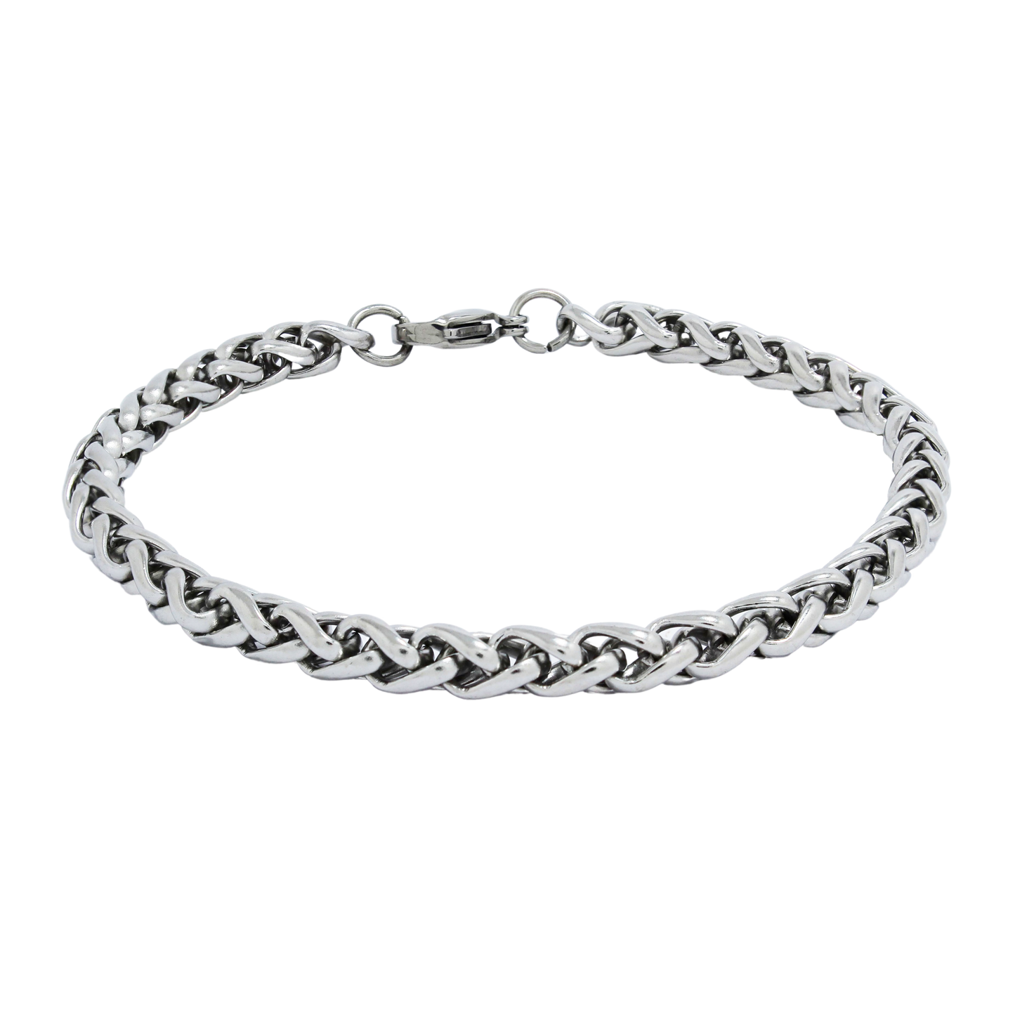 Wheat Bracelet (Silver) 5mm