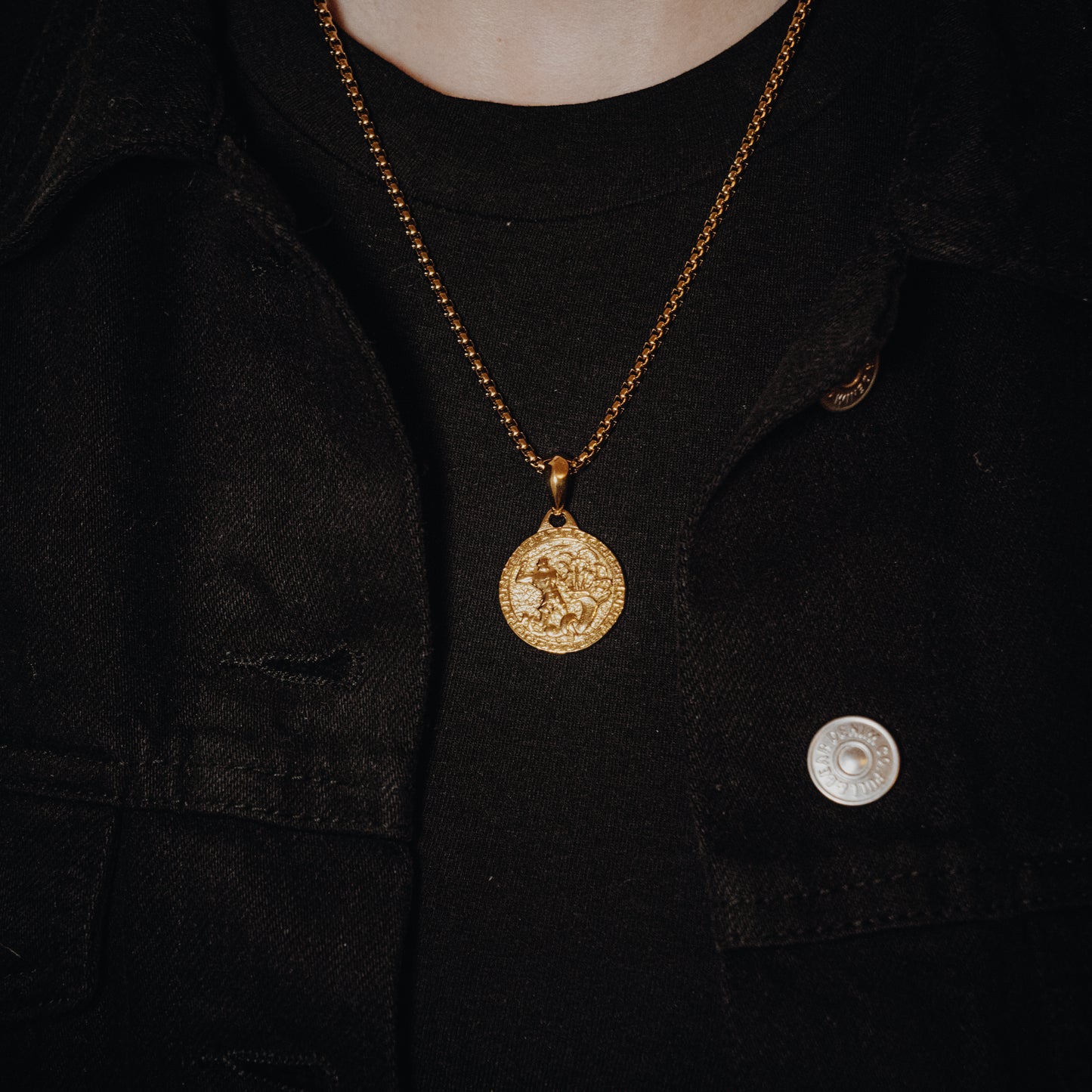 Perseus Gold Pendant